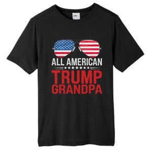 All American Trump Grandpa Flag Sunglasses Tall Fusion ChromaSoft Performance T-Shirt