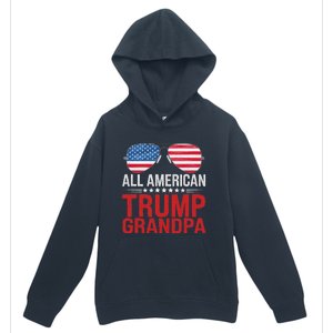 All American Trump Grandpa Flag Sunglasses Urban Pullover Hoodie