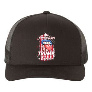 All American Trump Girl 2024 Shirts Trump Flag Women Girls Yupoong Adult 5-Panel Trucker Hat