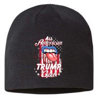 All American Trump Girl 2024 Shirts Trump Flag Women Girls Sustainable Beanie