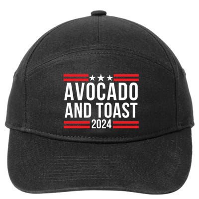 Avocado And Toast 2024 Healthy Foodie Political Election 7-Panel Snapback Hat