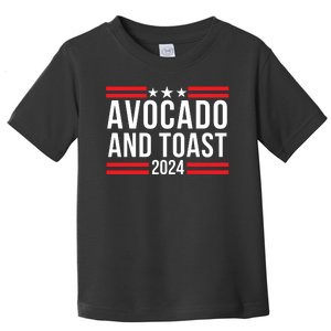 Avocado And Toast 2024 Healthy Foodie Political Election Toddler T-Shirt