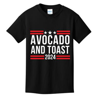 Avocado And Toast 2024 Healthy Foodie Political Election Kids T-Shirt