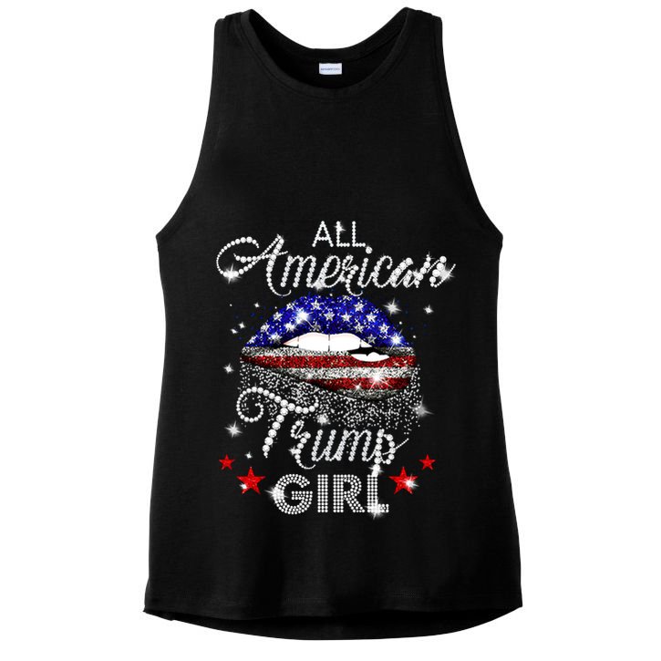 All American Trump Girl Ladies PosiCharge Tri-Blend Wicking Tank