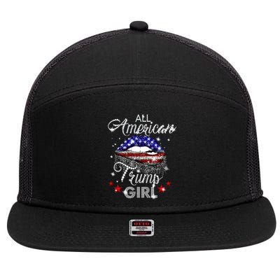 All American Trump Girl 7 Panel Mesh Trucker Snapback Hat