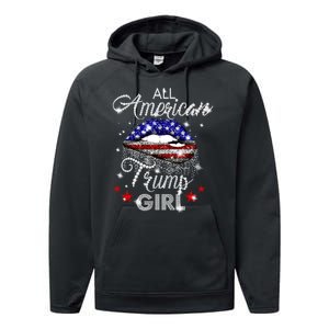 All American Trump Girl Performance Fleece Hoodie