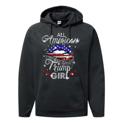 All American Trump Girl Performance Fleece Hoodie