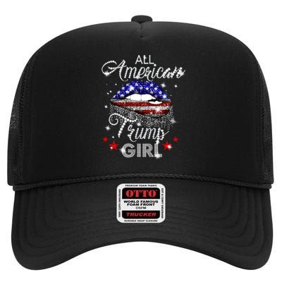 All American Trump Girl High Crown Mesh Back Trucker Hat