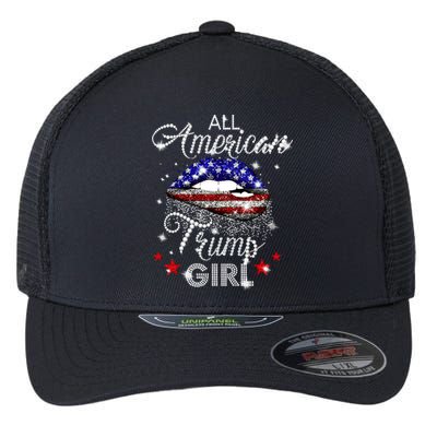 All American Trump Girl Flexfit Unipanel Trucker Cap