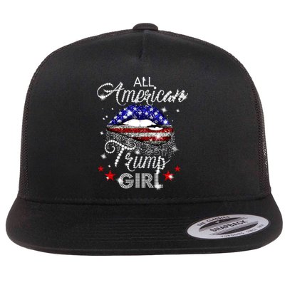 All American Trump Girl Flat Bill Trucker Hat