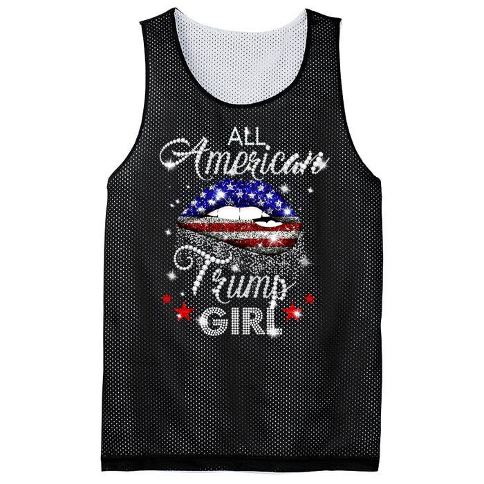 All American Trump Girl Mesh Reversible Basketball Jersey Tank