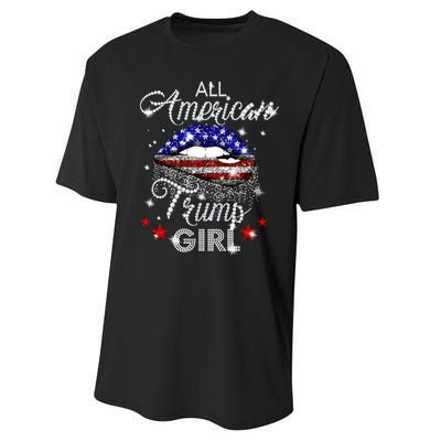 All American Trump Girl Performance Sprint T-Shirt