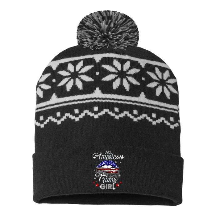 All American Trump Girl USA-Made Snowflake Beanie