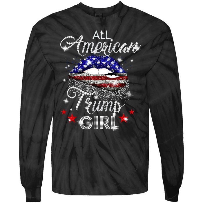 All American Trump Girl Tie-Dye Long Sleeve Shirt