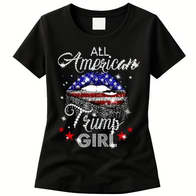 All American Trump Girl Womens T-Shirt