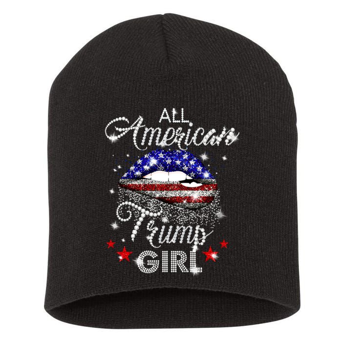 All American Trump Girl Short Acrylic Beanie