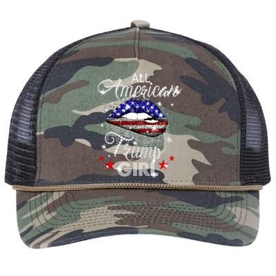 All American Trump Girl Retro Rope Trucker Hat Cap