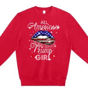 All American Trump Girl Premium Crewneck Sweatshirt