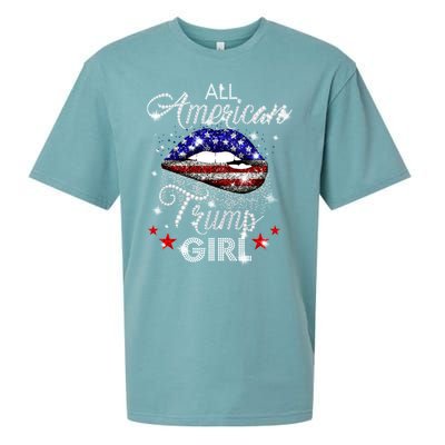 All American Trump Girl Sueded Cloud Jersey T-Shirt