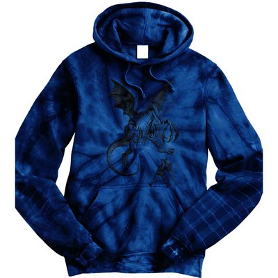 Alice And The Jabberwocky Alice In Wonderland Vintage Art Tie Dye Hoodie