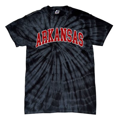 Arkansas Ar Throwback Design Print Classic Tie-Dye T-Shirt