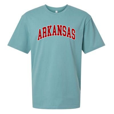 Arkansas Ar Throwback Design Print Classic Sueded Cloud Jersey T-Shirt