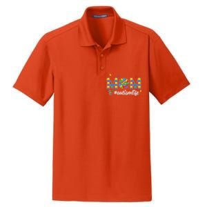 Autism Awareness Tee Mom Life For Autism Mom Dry Zone Grid Polo