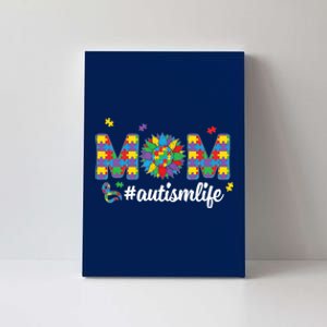 Autism Awareness Tee Mom Life For Autism Mom Canvas