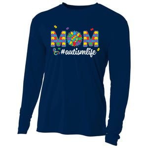 Autism Awareness Tee Mom Life For Autism Mom Cooling Performance Long Sleeve Crew