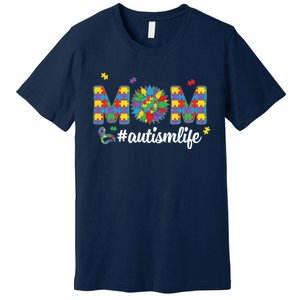 Autism Awareness Tee Mom Life For Autism Mom Premium T-Shirt