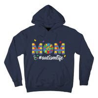 Autism Awareness Tee Mom Life For Autism Mom Tall Hoodie