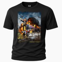 All Aboard The Trump Train Graphic Art Cooling Performance Crew T-Shirt