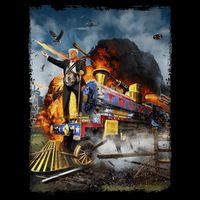 All Aboard The Trump Train Graphic Art Cooling Performance Crew T-Shirt
