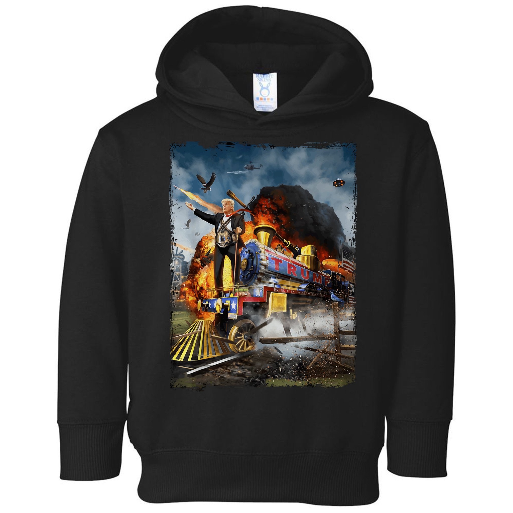 All Aboard The Trump Train Graphic Art Toddler Hoodie