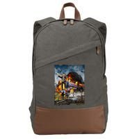 All Aboard The Trump Train Graphic Art Cotton Canvas Backpack