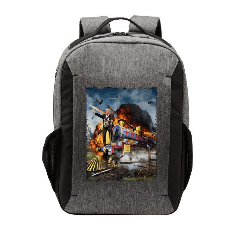 All Aboard The Trump Train Graphic Art Vector Backpack