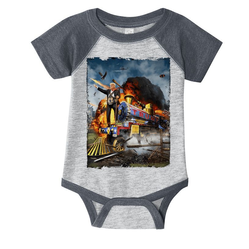 All Aboard The Trump Train Graphic Art Infant Baby Jersey Bodysuit