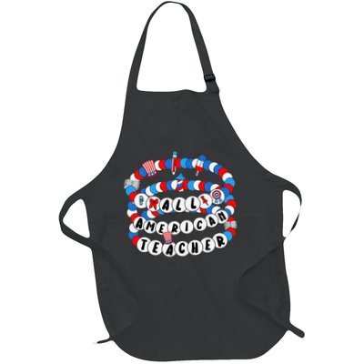 All American Teacher 4th July Bracelet Teacher Appreciation Apron