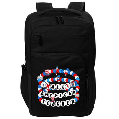 All American Teacher 4th July Bracelet Teacher Appreciation Impact Tech Backpack