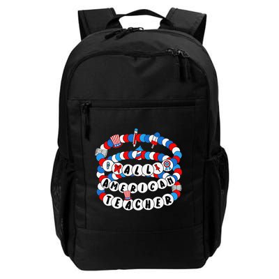 All American Teacher 4th July Bracelet Teacher Appreciation Backpack
