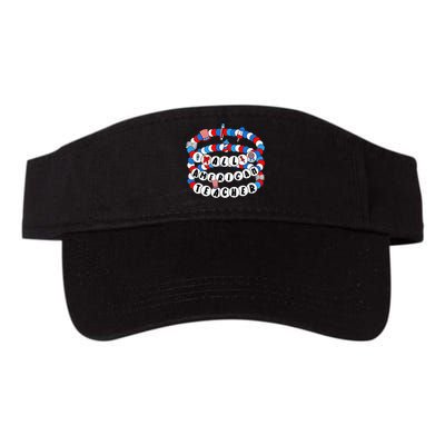 All American Teacher 4th July Bracelet Teacher Appreciation Visor