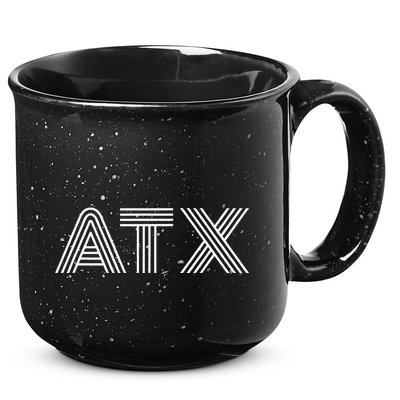 Atx Austin Tx Retro Design In White 15oz Campfire Ceramic Mug