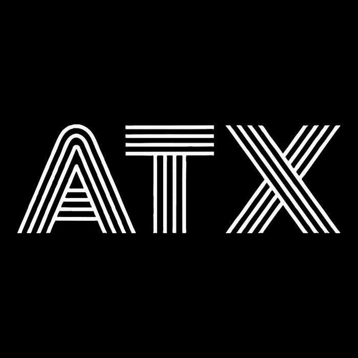 Atx Austin Tx Retro Design In White Flatbill Hat