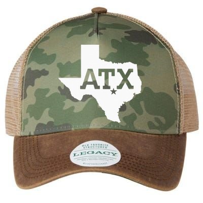 ATX Austin TX Design With Texas Silhouette Legacy Tie Dye Trucker Hat