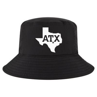 ATX Austin TX Design With Texas Silhouette Cool Comfort Performance Bucket Hat