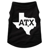 ATX Austin TX Design With Texas Silhouette Doggie Tank