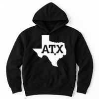 ATX Austin TX Design With Texas Silhouette Hoodie