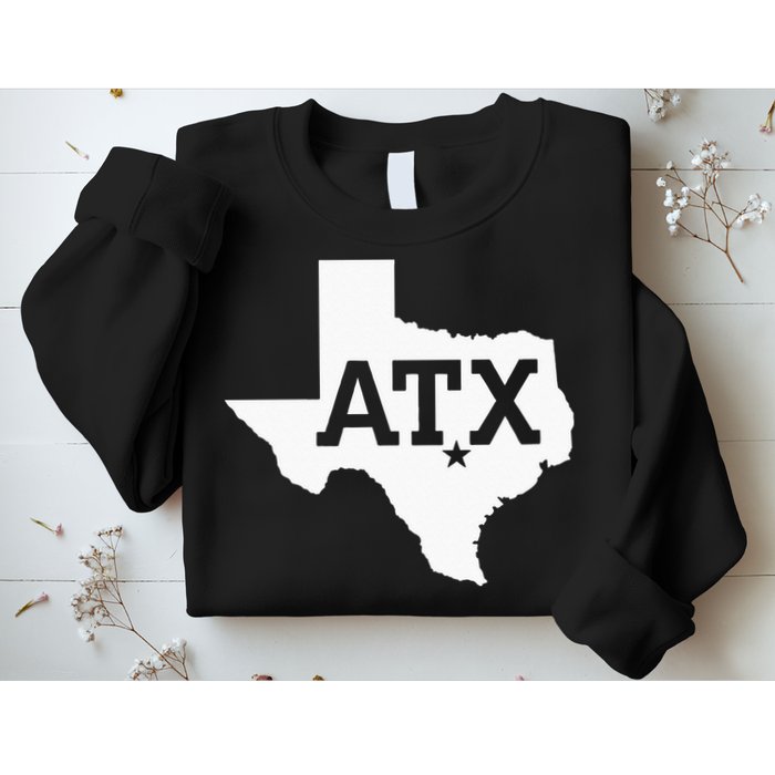 ATX Austin TX Design With Texas Silhouette Sweatshirt