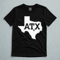 ATX Austin TX Design With Texas Silhouette T-Shirt