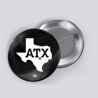 ATX Austin TX Design With Texas Silhouette Button
